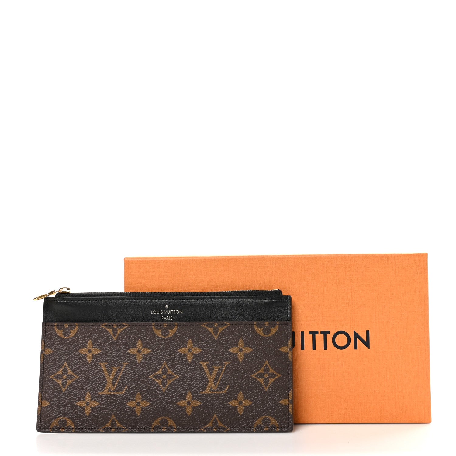 Louis Vuitton Monogram Slim Purse Black 8 of 8