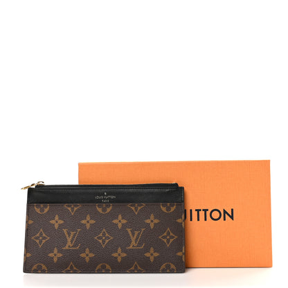 Louis Vuitton Monogram Slim Purse Black 8 of 8