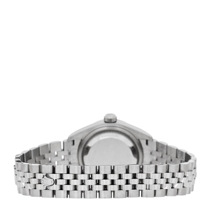 Rolex Stainless Steel 18K White Gold Diamond 28mm Oyster Perpetual Datejust Watch Dark Grey 279174 3 of 5