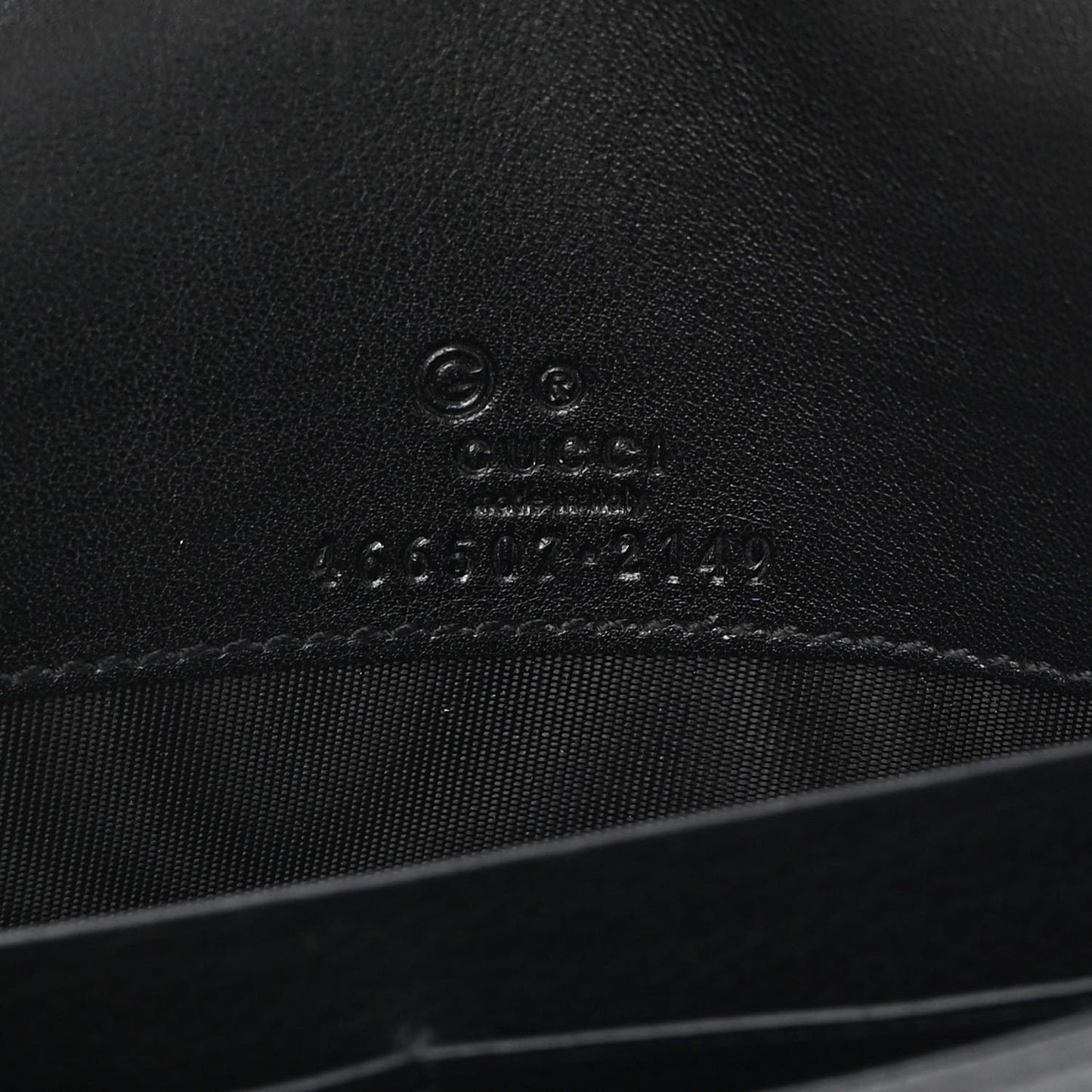 Microguccissima Crossbody Wallet Black