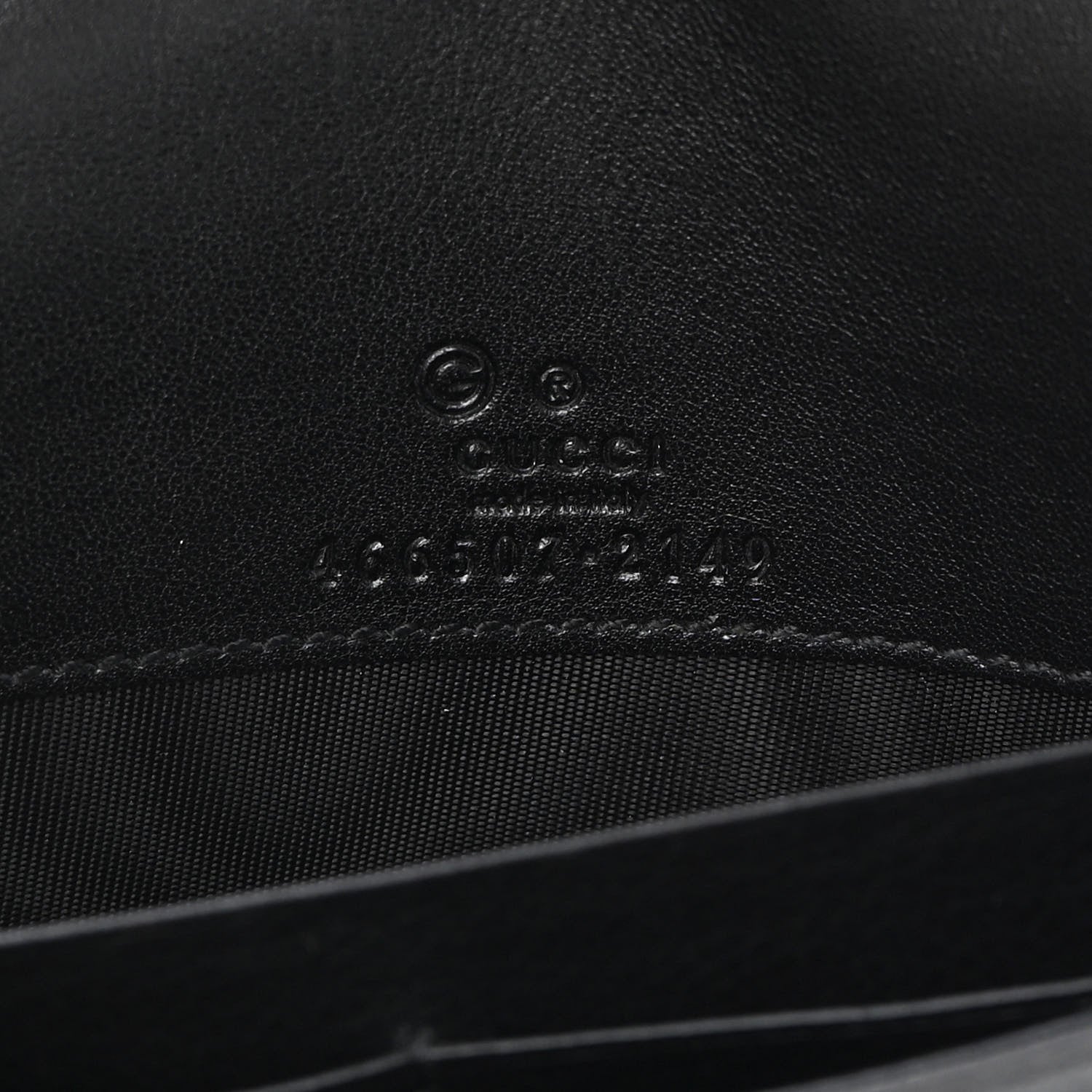 Gucci Microguccissima Crossbody Wallet Black 6 of 10