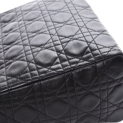 Christian Dior Lambskin Cannage Medium Lady Dior Black 15 of 17