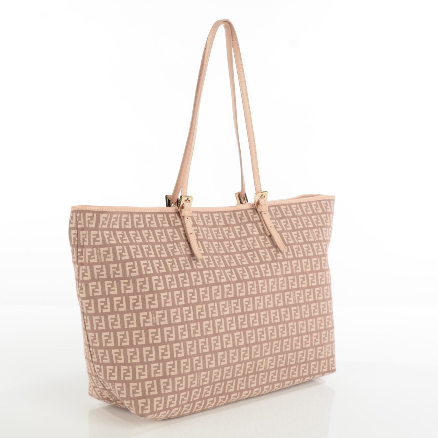 Fendi Zucchino Vitello Shopping Tote Cipria Teint Cipria 4 of 10