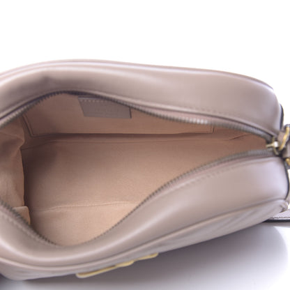 Gucci Calfskin Matelasse Small GG Marmont Chain Shoulder Bag Porcelain Rose 5 of 10