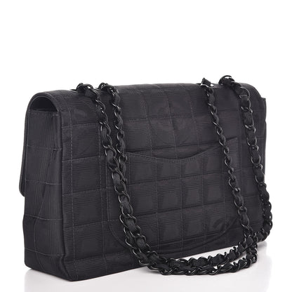 Chanel Nylon Medium Travel Flap Black 3 of 9
