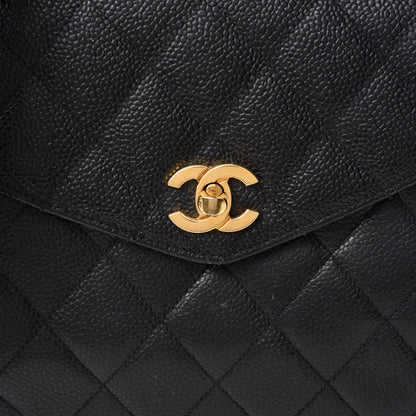 Chanel Caviar Quilted Single Flap Shoulder Bag Black 11 of 11