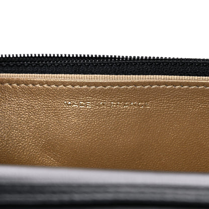 Chanel Lambskin Quilted CC Pearl Crush Wallet on Chain WOC Black 7 of 11