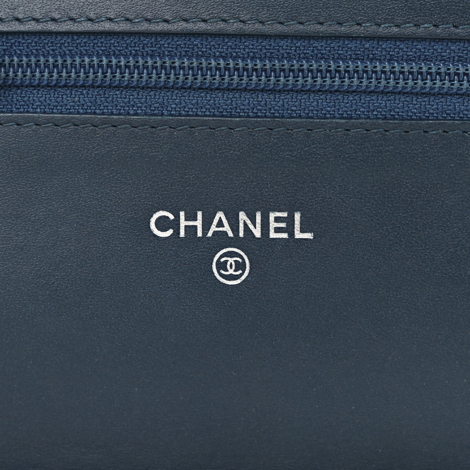 Chanel Caviar Timeless CC Wallet on Chain WOC Navy 6 of 14