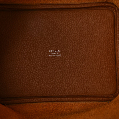 Hermes Taurillon Clemence Picotin Lock 18 PM Gold 5 of 11