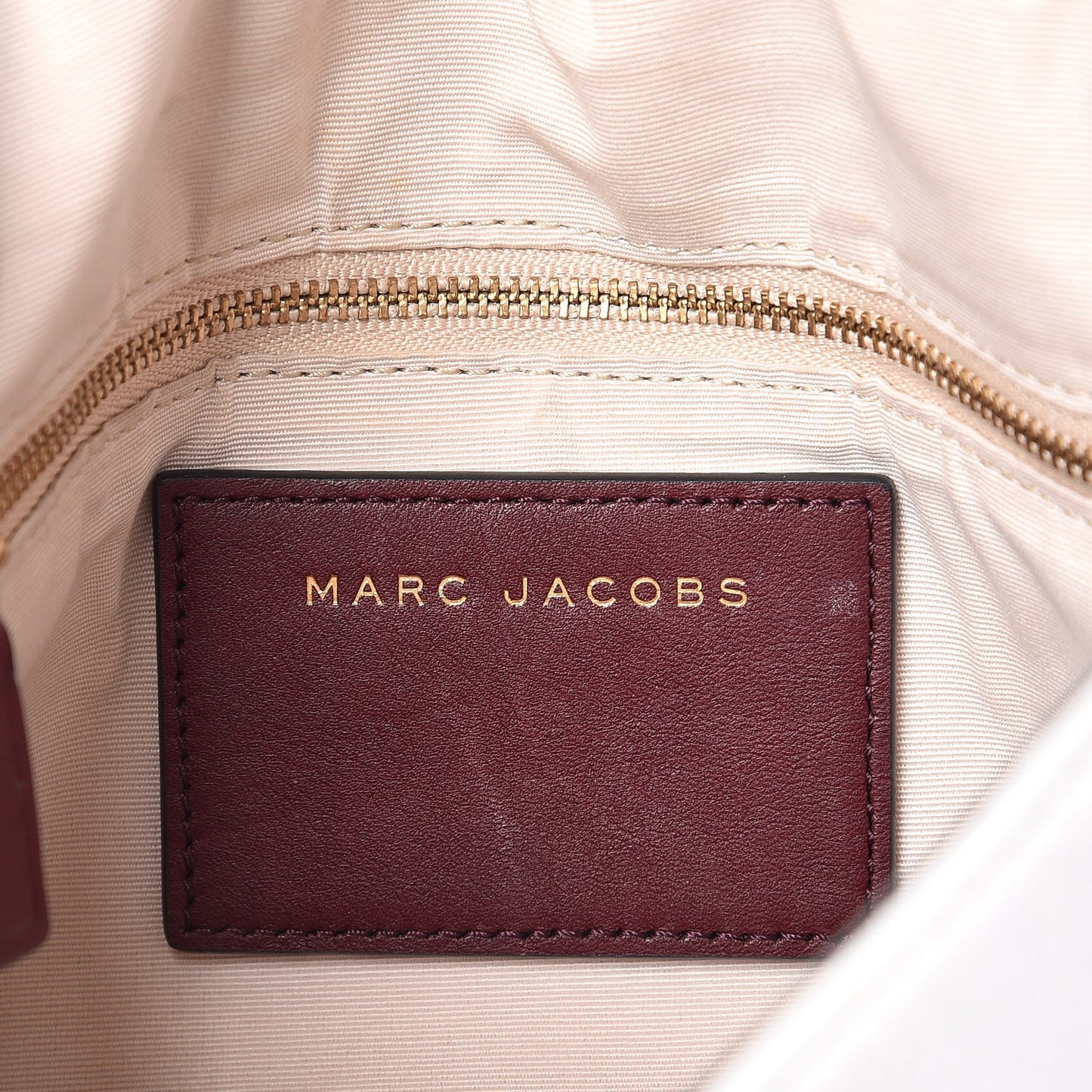 Calfskin Collage Saddle Bag Off White
