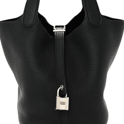 Hermes Taurillon Clemence Picotin Lock 18 PM Black 8 of 10