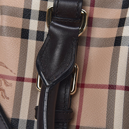 Burberry Haymarket Check Small Northfield Tote Chocolate 17 of 24