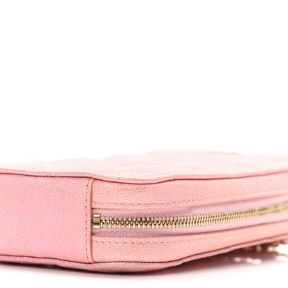 Chanel Iridescent Caviar Quilted Zip Phone Case Pink 9 of 10