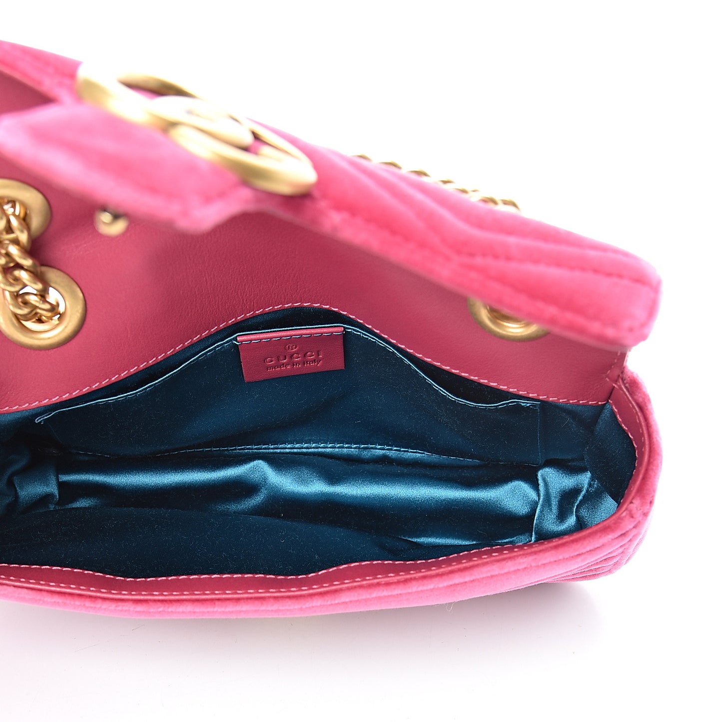 Velvet Matelasse Mini GG Marmont Shoulder Bag Light Raspberry Rose