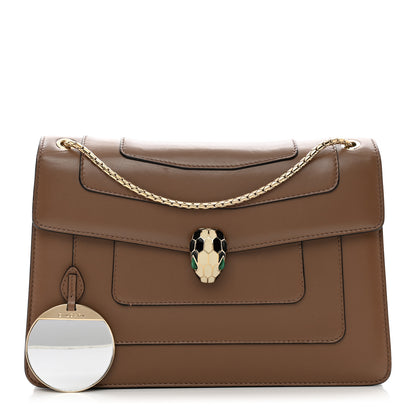 Bulgari Calfskin Serpenti Forever Crossbody Bag Brown 1 of 11