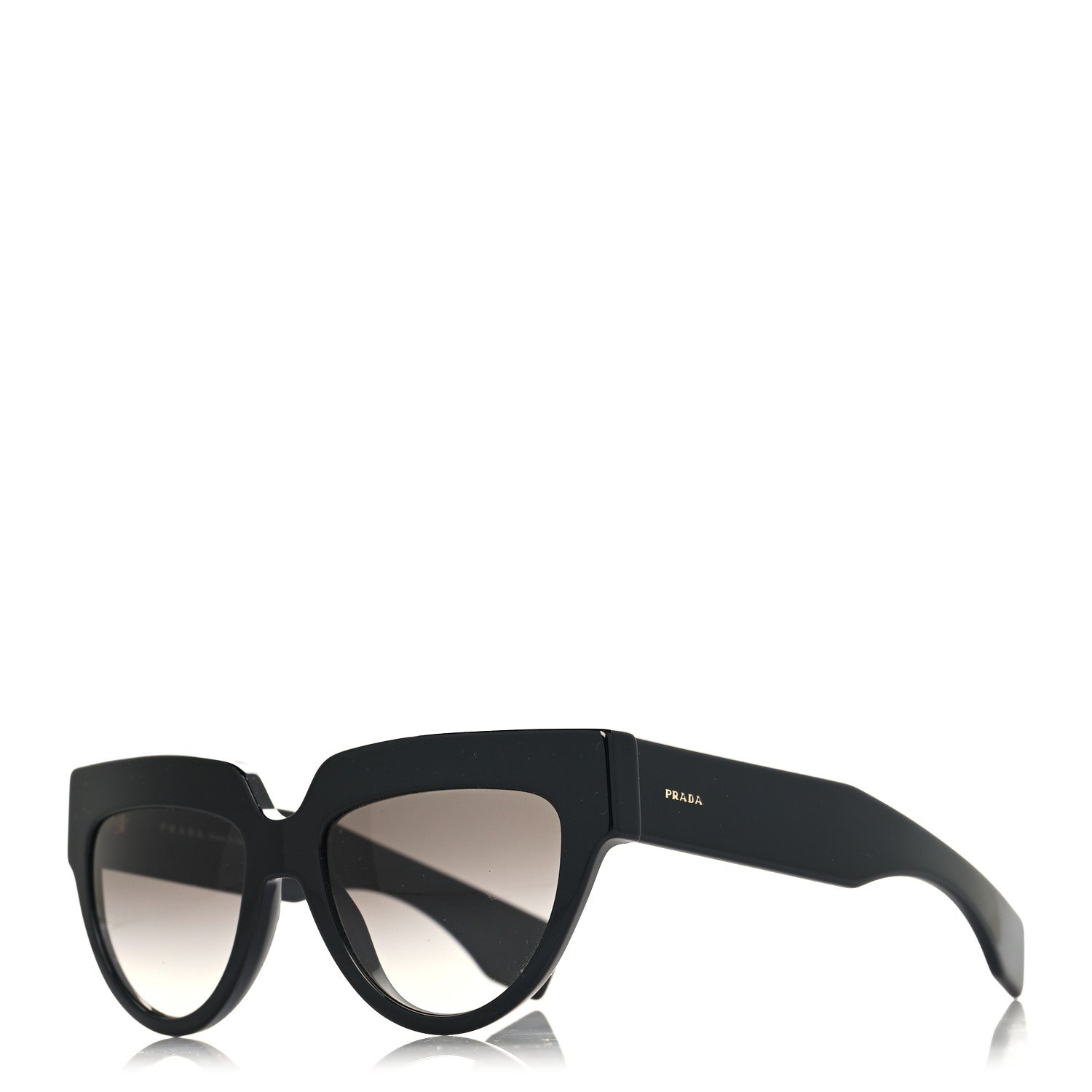 Prada Cat Eye Sunglasses SPR 29P Black 1 of 7