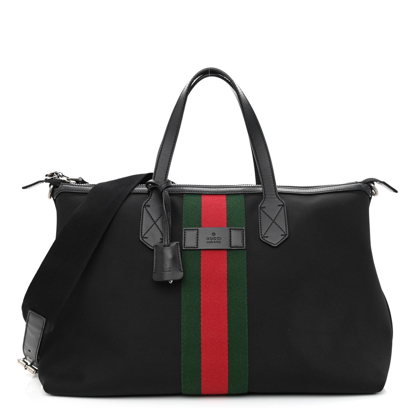Techno Canvas Web Duffle Black