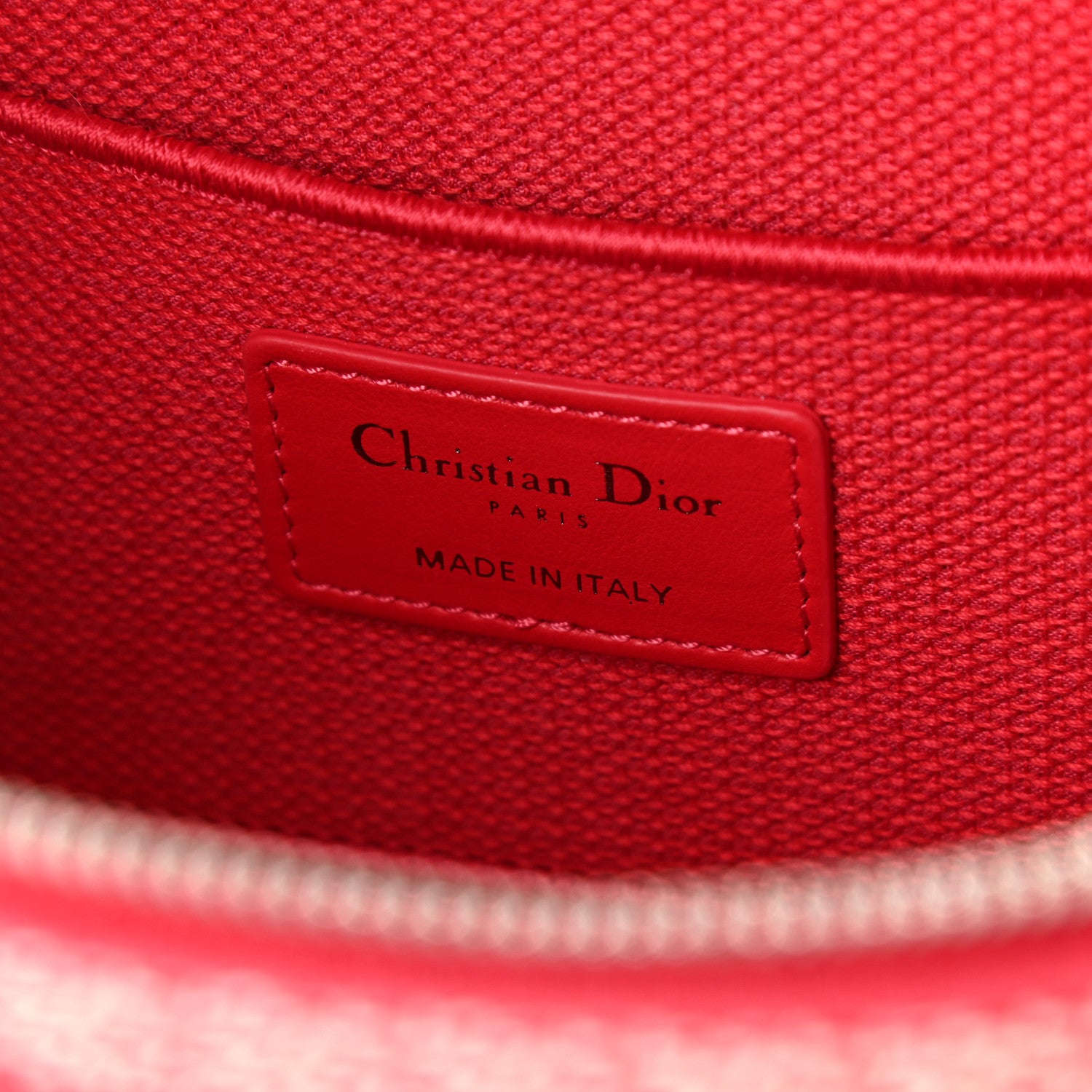 Christian Dior Canvas Embroidered Toile De Jouy Small Travel Vanity Case Fuchsia 5 of 8