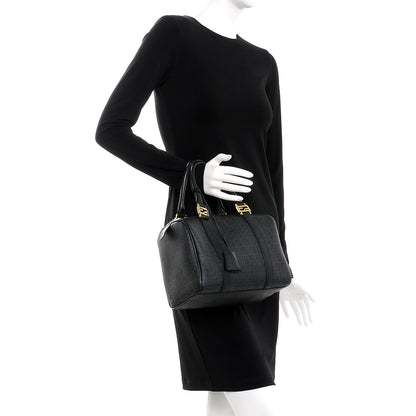 Fendi Zucchino Spalmati Vitello Small Boston Moro Black 2 of 12
