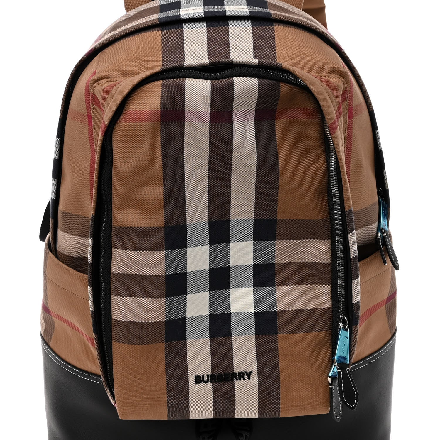 Burberry Tan Check Calfskin Jack Backpack Birch Brown 7 of 9