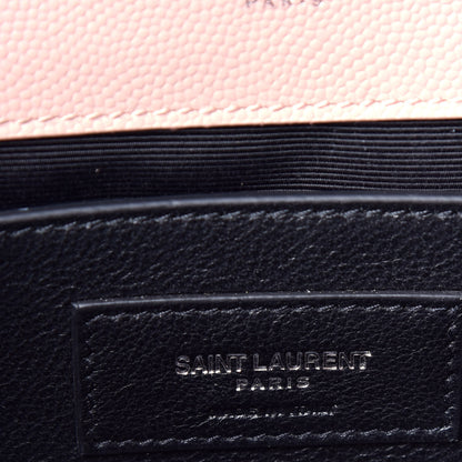 Saint Laurent Calfskin Y Quilted Monogram Small Loulou Chain Satchel Dark Beige 15 of 17