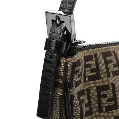 Fendi Zucchino Pochette Dark Brown 9 of 10