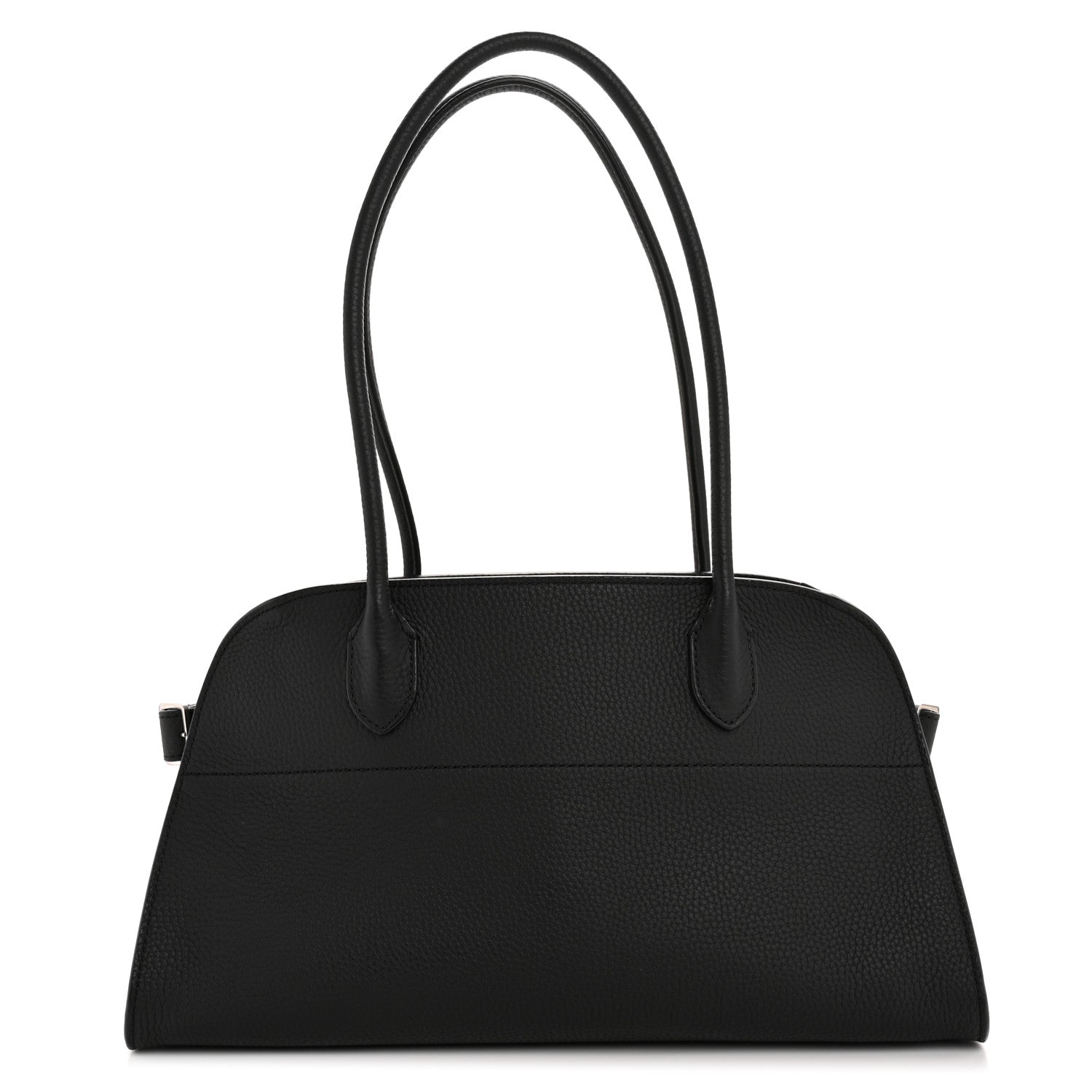 The Row Matte Grained Calfskin Margaux Shoulder 12 Black 1 of 10