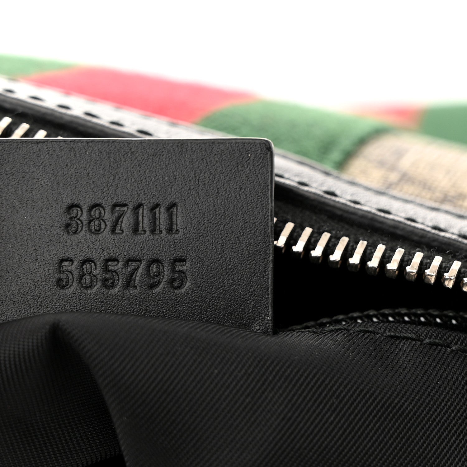 Gucci GG Supreme Monogram Web Messenger Bag Black 7 of 14