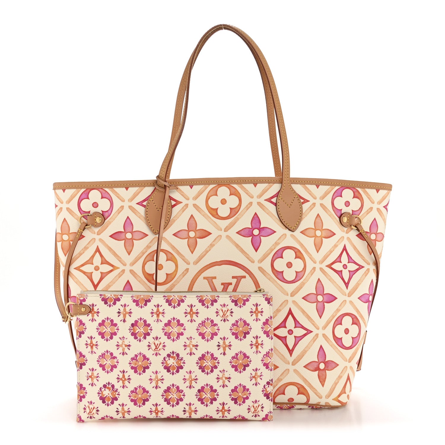 Louis Vuitton Monogram Giant By The Pool 2.0 Neverfull MM Coral 3 of 11