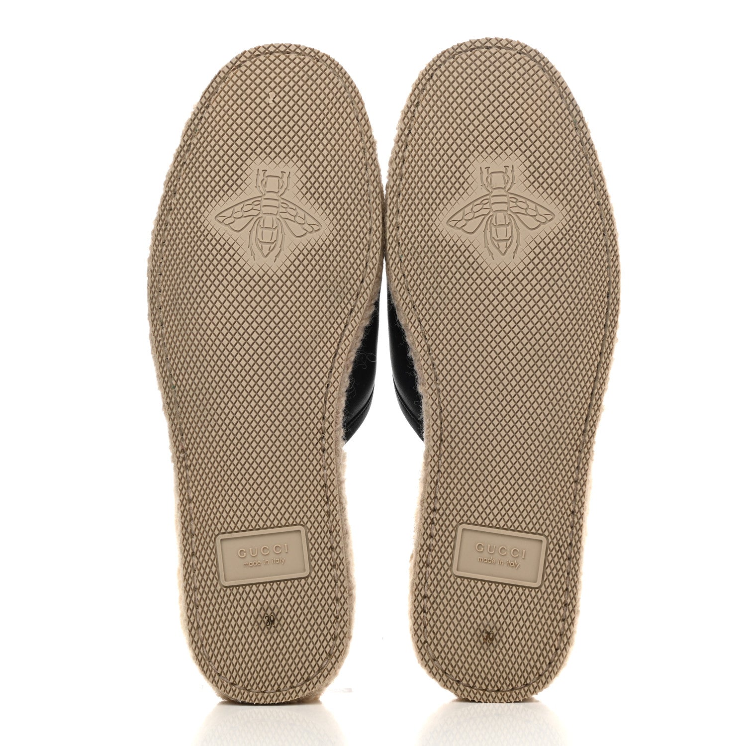 Gucci Nappa Wool Womens Fria Slippers 39 Black Butterscotch 5 of 9