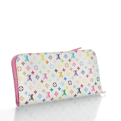 Louis Vuitton Monogram Multicolor Insolite Wallet White Litchi 3 of 8