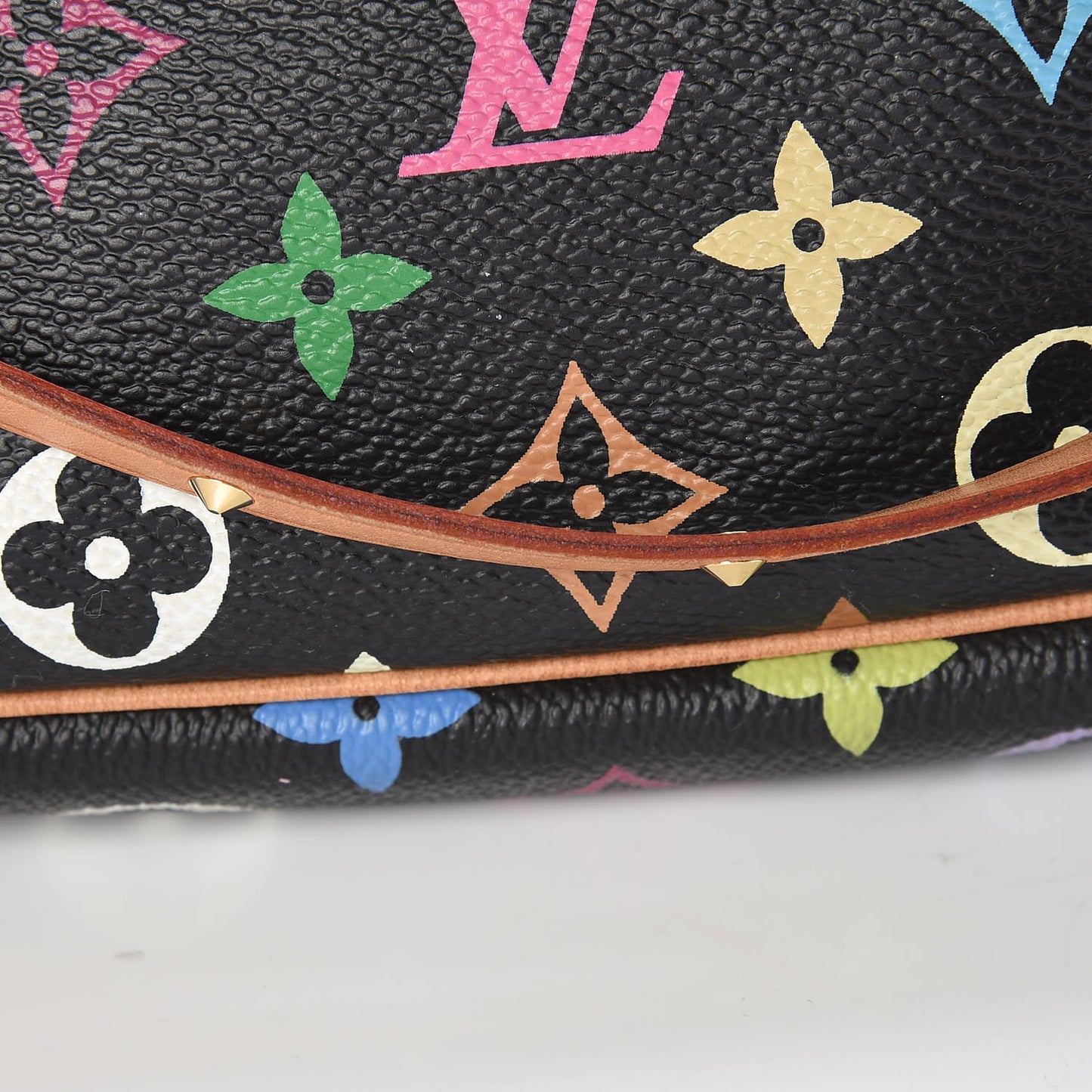 Monogram Multicolor Pochette Accessories Black