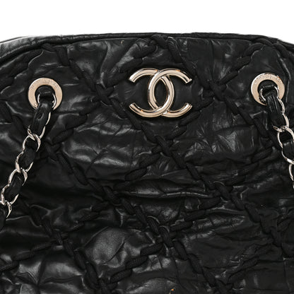 Chanel Calfskin Ultra Stitch Bowler Black 8 of 10