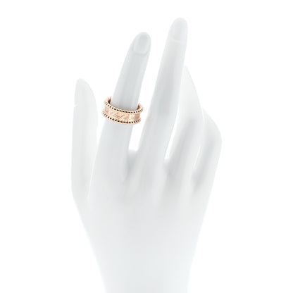 Van Cleef & Arpels 18K Rose Gold Perlee Signature Ring 52 6 2 of 5
