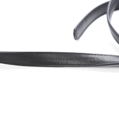 Gucci Moon Calfskin Nickel Interlocking G 20mm Belt 70 28 Black 4 of 7