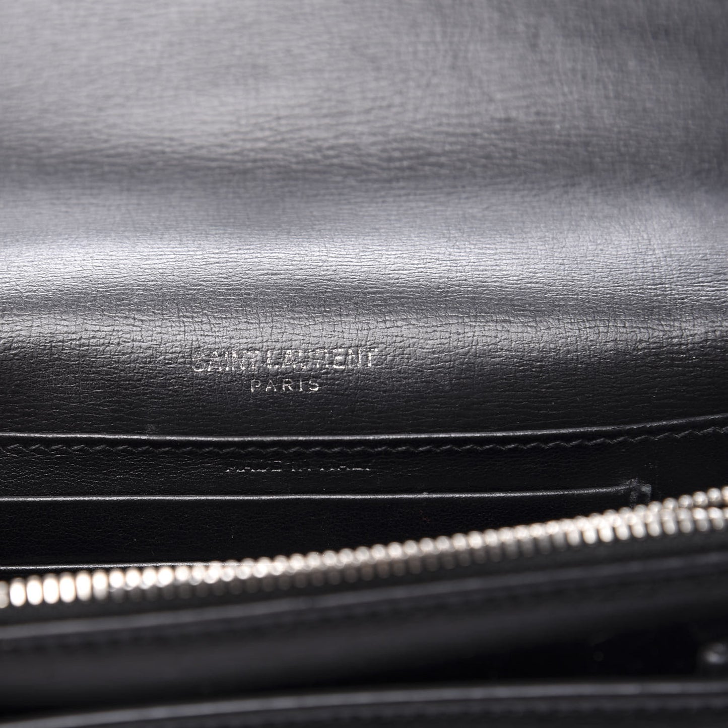 Calfskin Monogram Sunset Chain Wallet Black