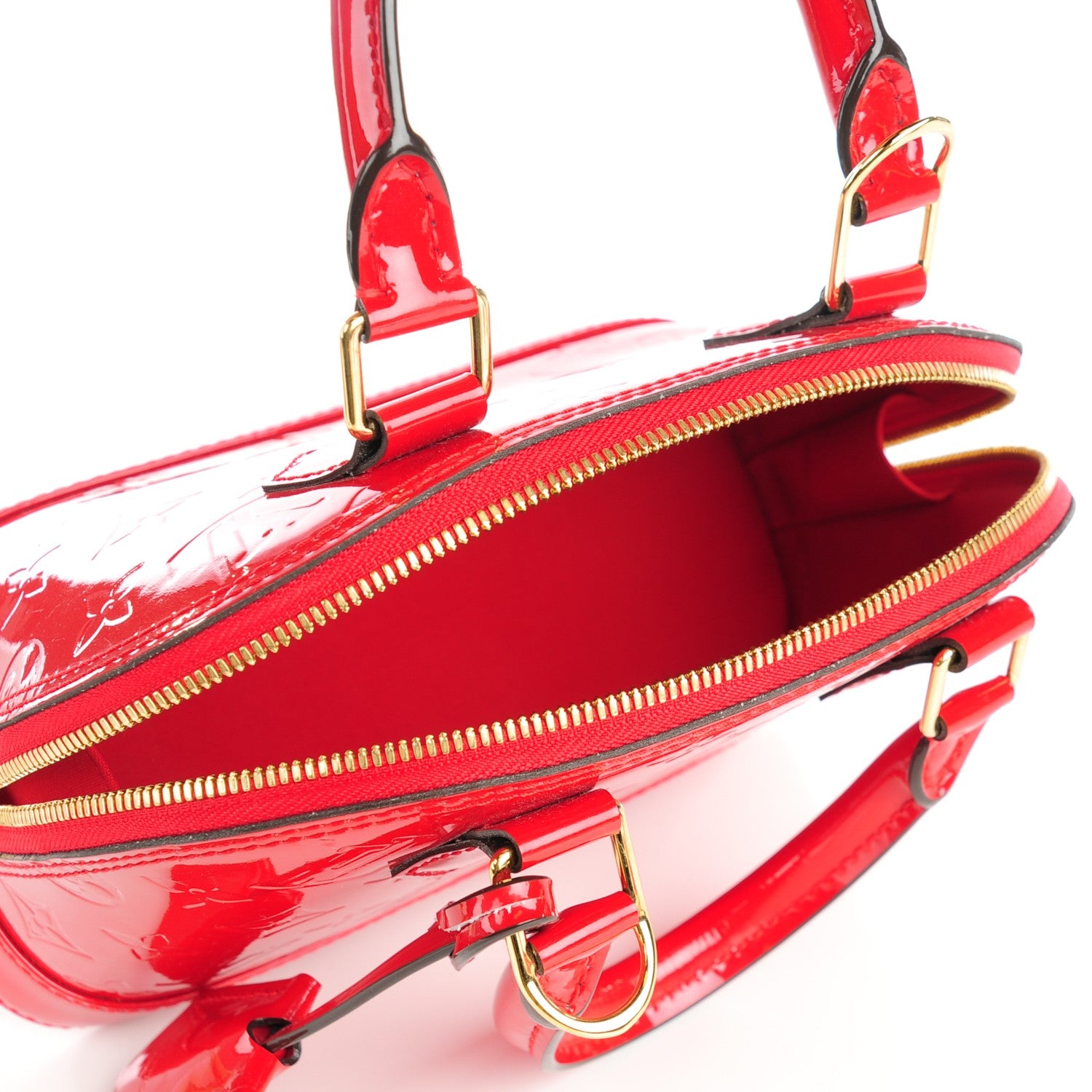 Louis Vuitton Vernis Alma BB Cherry 8 of 8
