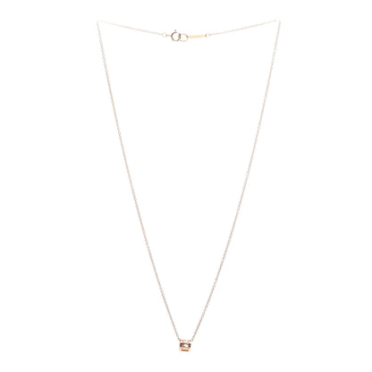Tiffany 18K Rose Gold Atlas Open Pendant Necklace 3 of 5