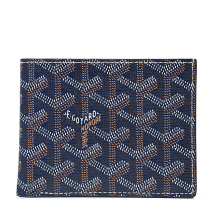 Goyard Goyardine Bi-Fold Victoire PM Wallet Navy 1 of 6