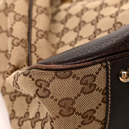 Gucci Monogram Large Princy Tote Dark Brown 10 of 13