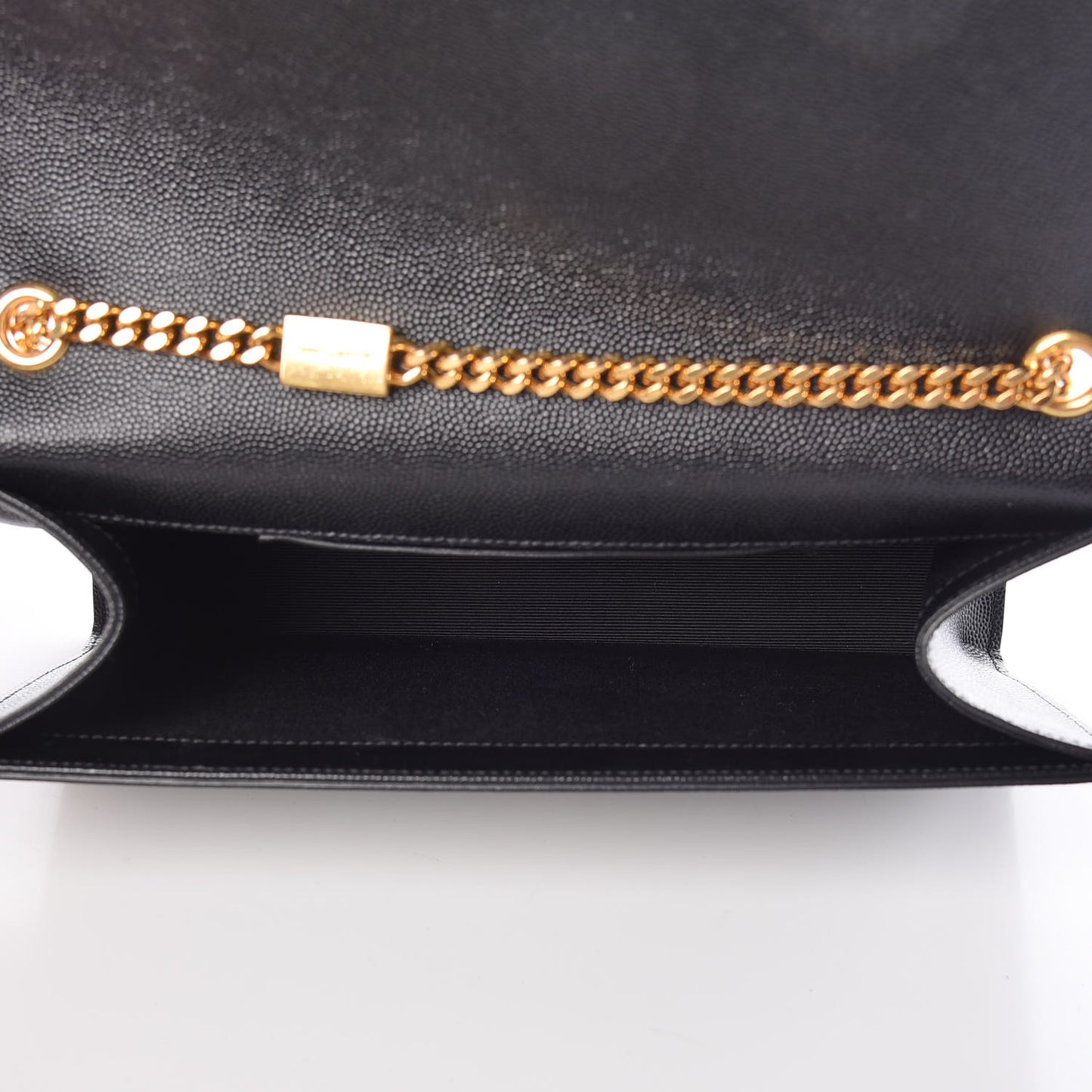 Grain De Poudre Medium Classic Monogram Kate Satchel Black