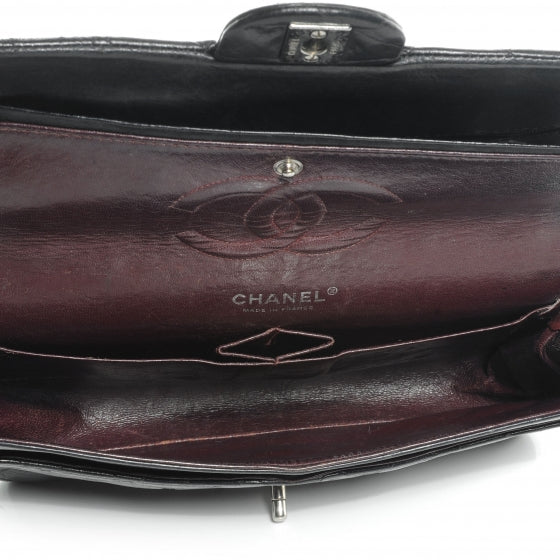 Chanel Lambskin Quilted Medium Double Flap Bag Black 7 of 33