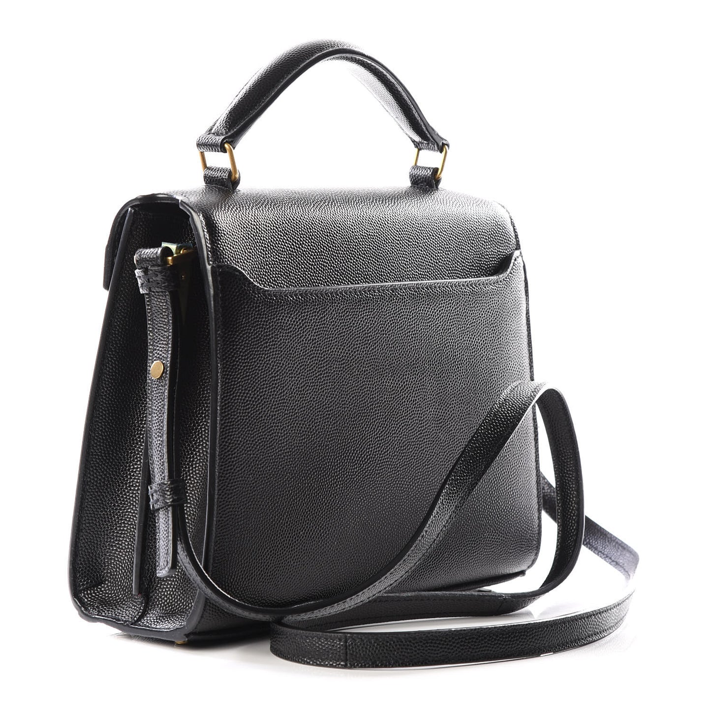Grain de Poudre Mini Classic Monogram Cassandra Top Handle Black Rouge Legion