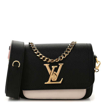Louis Vuitton Grained Calfskin Lockme Tender Black 1 of 8
