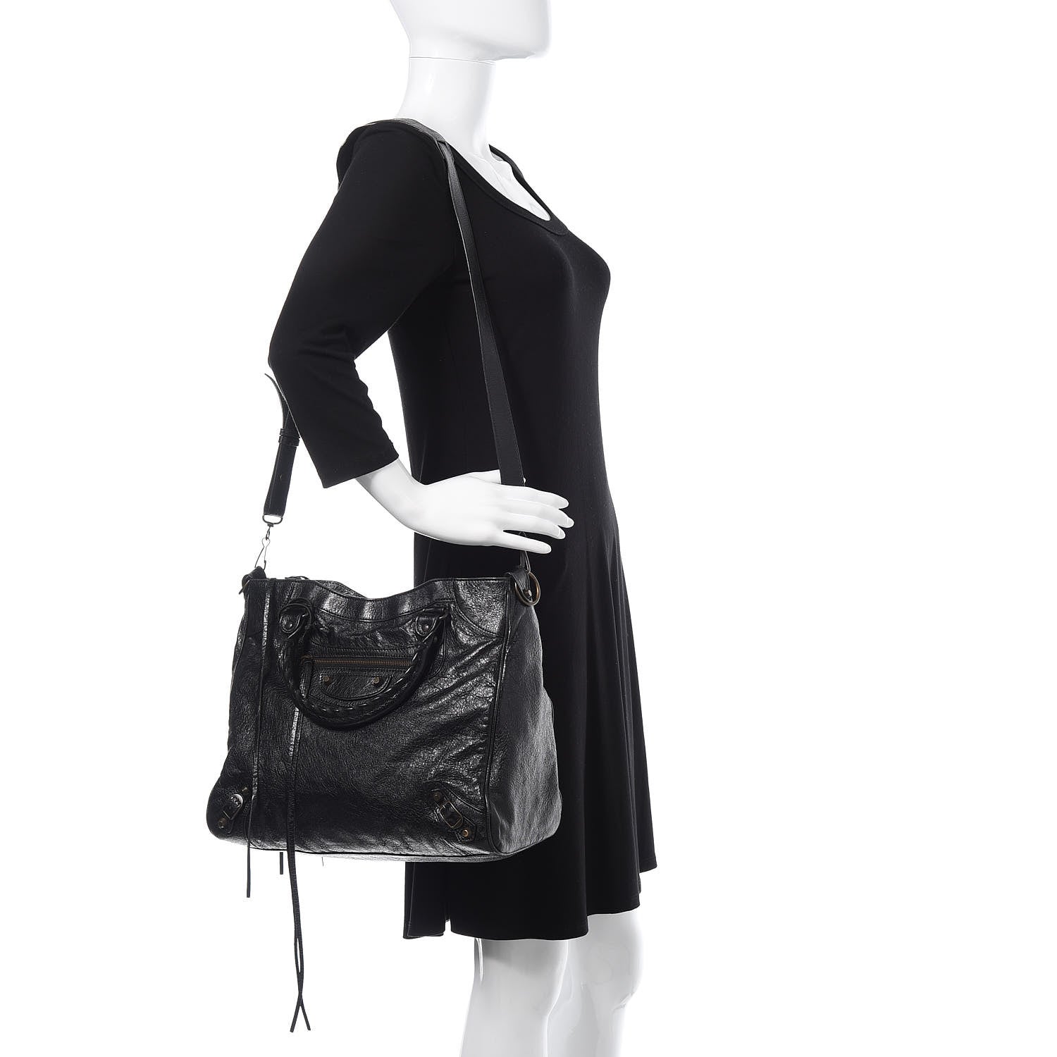 Balenciaga Agneau Classic Hardware Velo Black 2 of 12