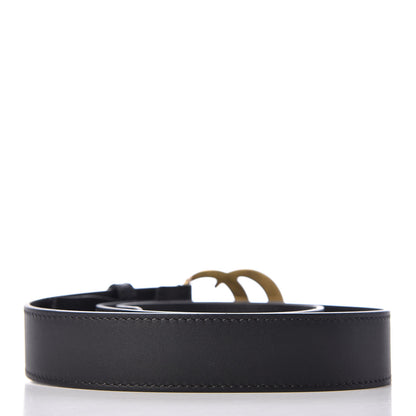 Gucci Calfskin Double G 30mm Belt 85 34 Black 3 of 7