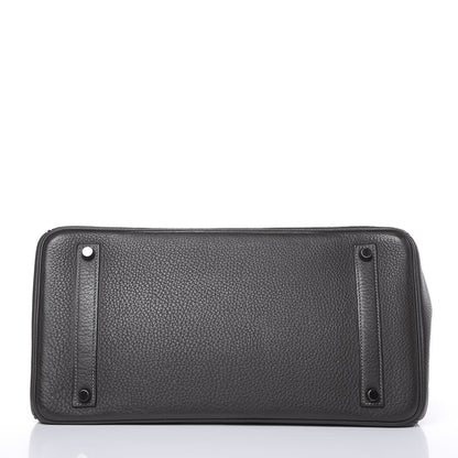 Hermes Taurillon Clemence Birkin 35 Graphite 6 of 35