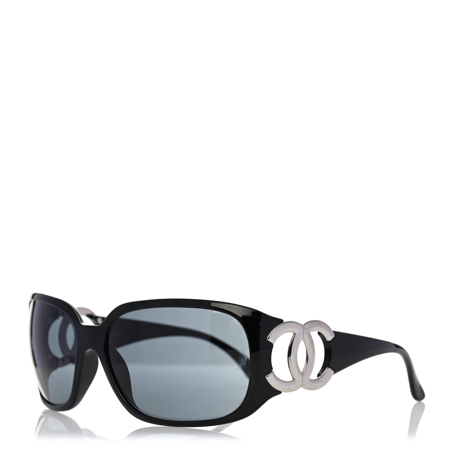 Chanel Acetate CC Sunglasses 6014 Black 1 of 10