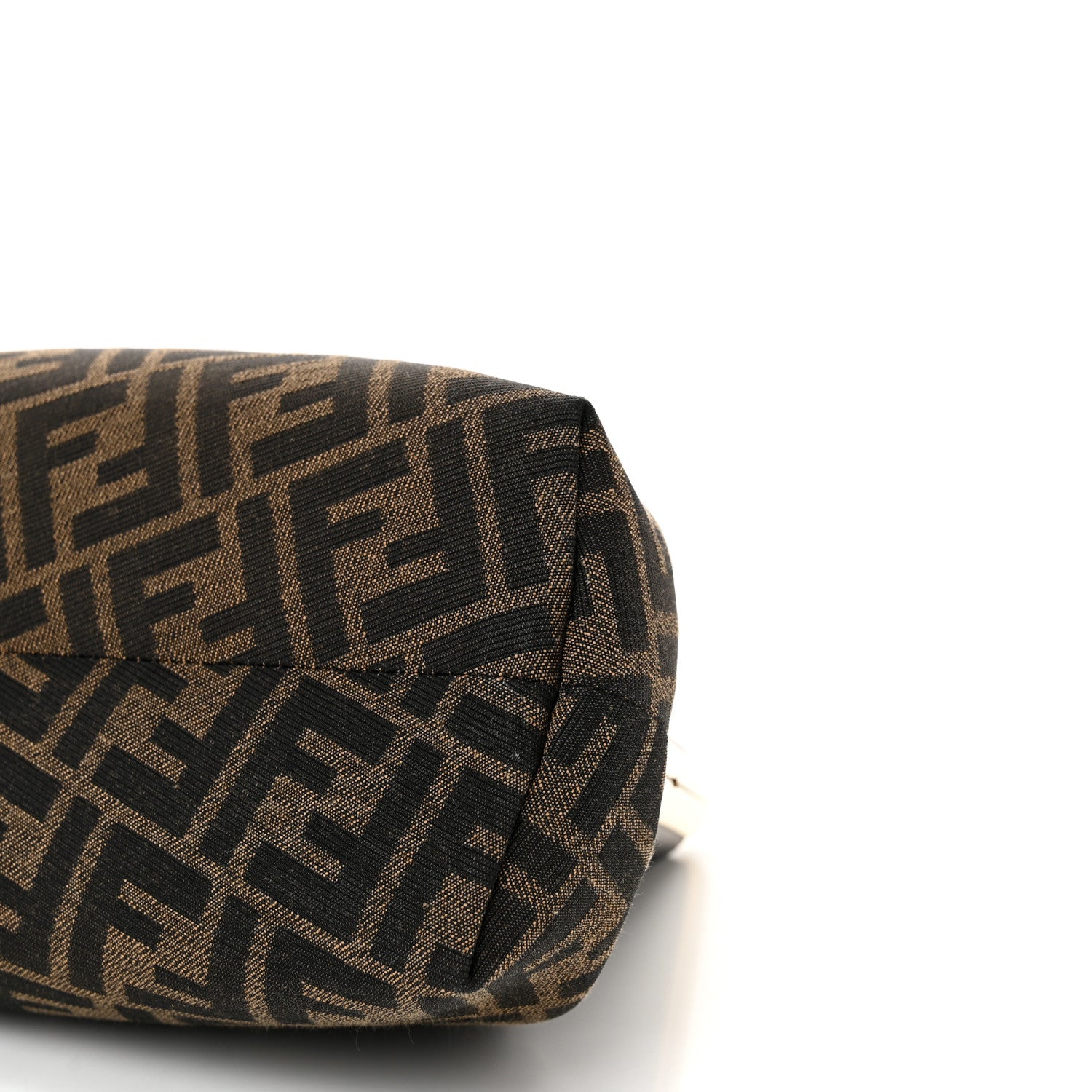 Fendi Shiny Nappa Fabric Jacquard FF 1974 Midi Fendi Tobacco Moro Ebano 10 of 10