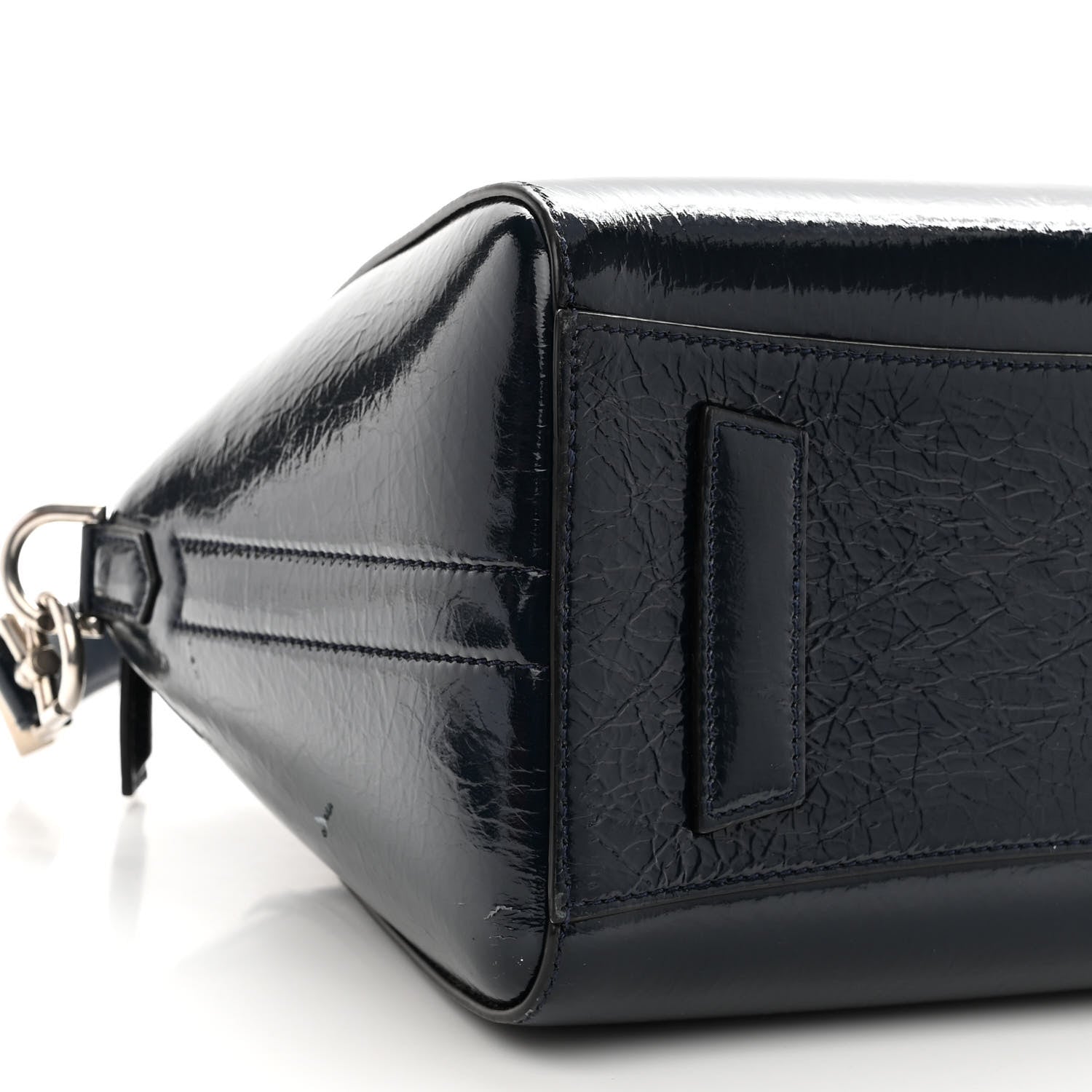 Givenchy Textured Patent Calfskin Small Antigona Storm Blue 9 of 12
